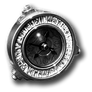 Steampunk Alethiometer Icon GreyScale