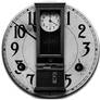 Steampunk Clocking-in GreyScale Icon