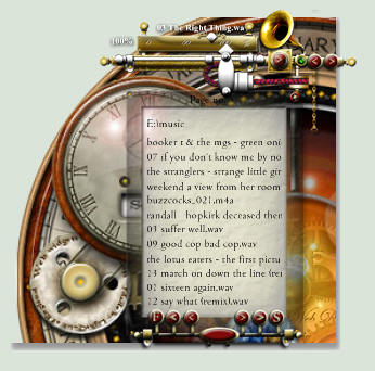Steampunk media player Xwidget 2.0.1