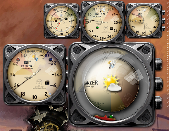 Cyberpunk Panzer Weather Widget by yereverluvinuncleber