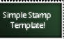 Alpha Border Stamp Template