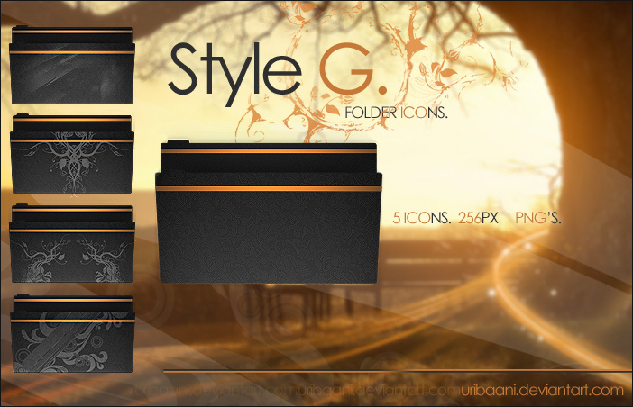 Style G - Folder icons.