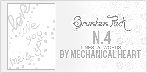 Brushes Pack n4, Lines + Words