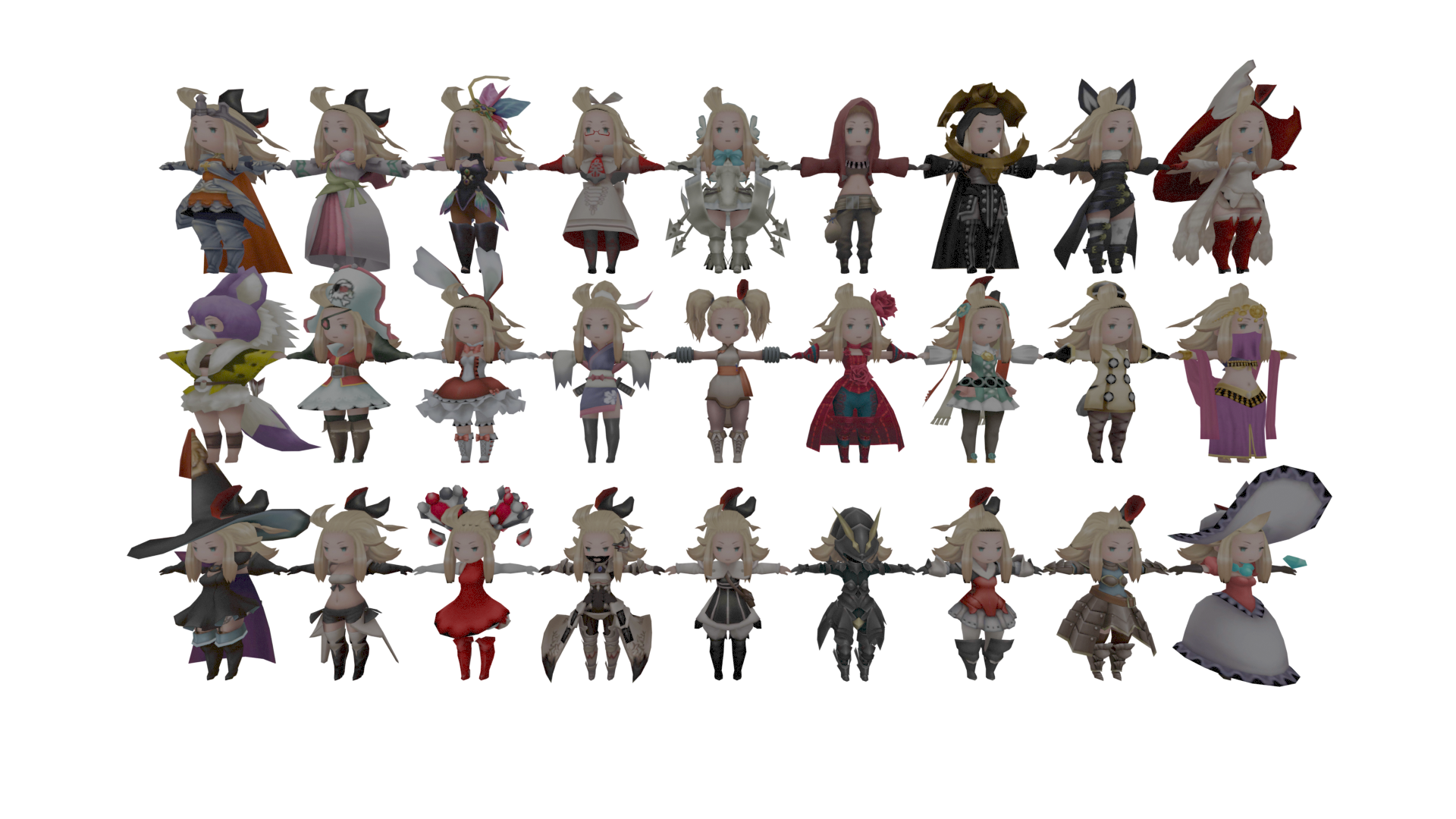 Edea Lee - 3D Model Jobs + Alternative Outfits by Karschloch on DeviantArt, image size:1920x1080