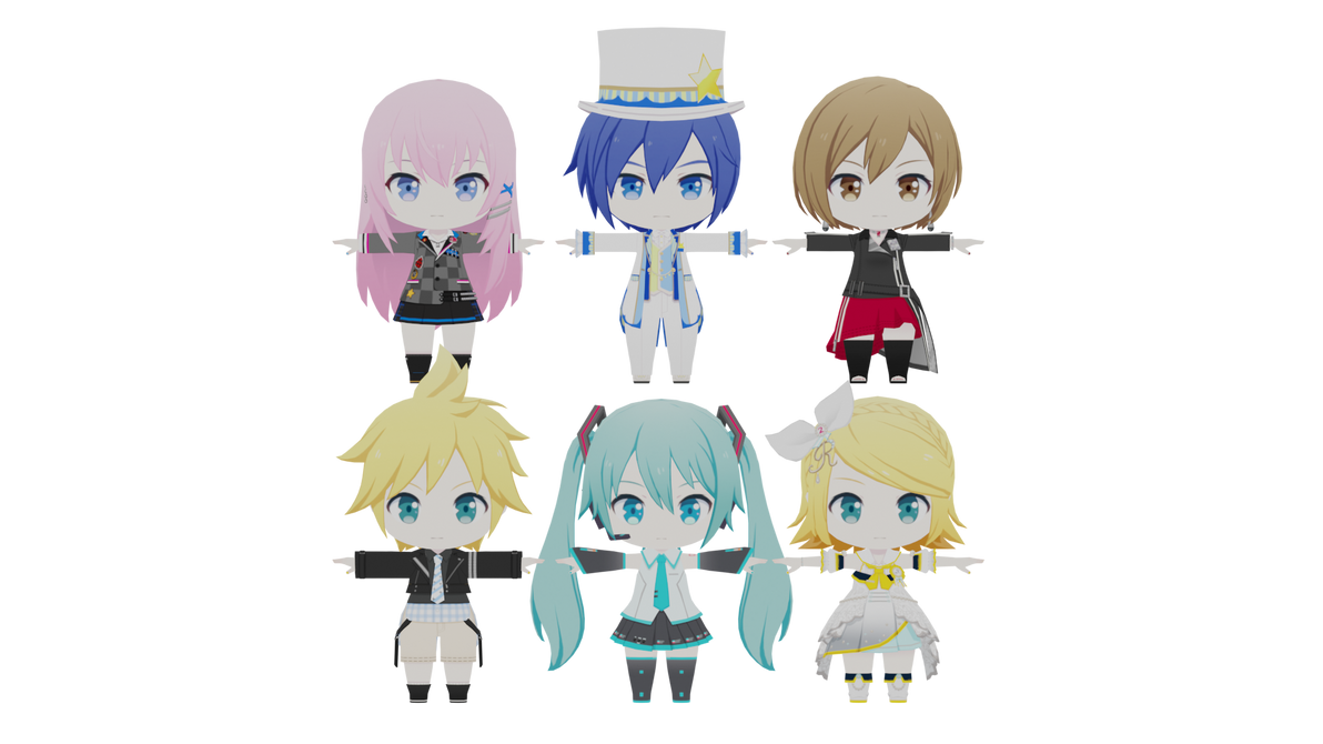 Project Sekai - MySEKAI Virtual Singer 3D Models by Karschloch on