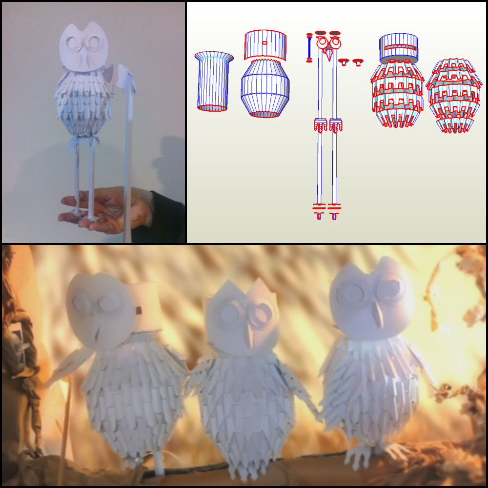 Owl Papercraft Template