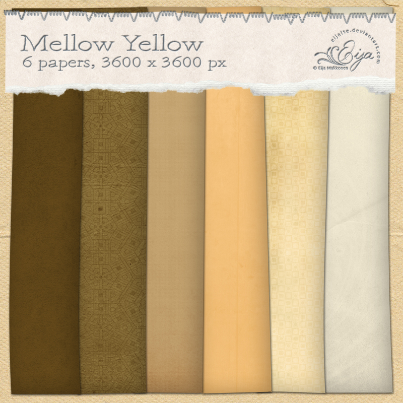 Mellow Yellow paper pack