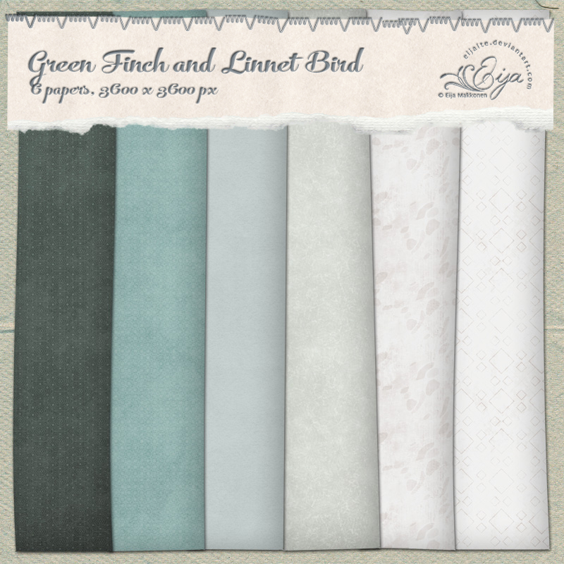 Green Finch and Linnet Bird paper pack by Eijaite on DeviantArt