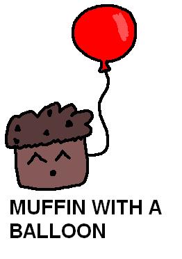 Muffin with a Balloon