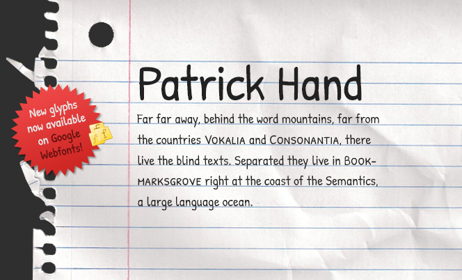 Patrick Hand by SirPatrick1st