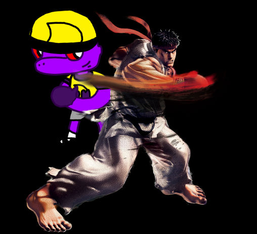 Ryu and Purple Monkey by pm58790 on DeviantArt