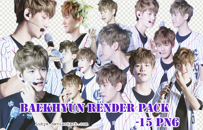 Baekhyun render pack