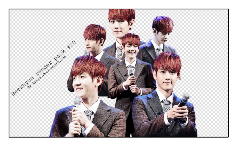 Baekhyun render pack ( 6 png)