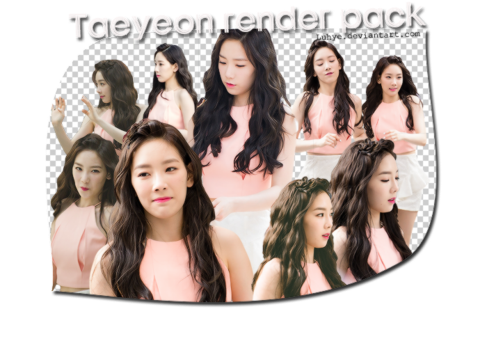 Taeyeon render pack