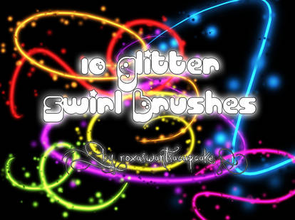 10 Glitter Swirl Brushes I