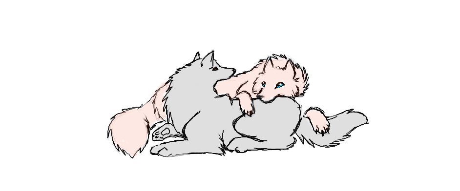 two wolves by fang1378 on DeviantArt