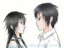 Commission kiss animation: Hideo and Reiko