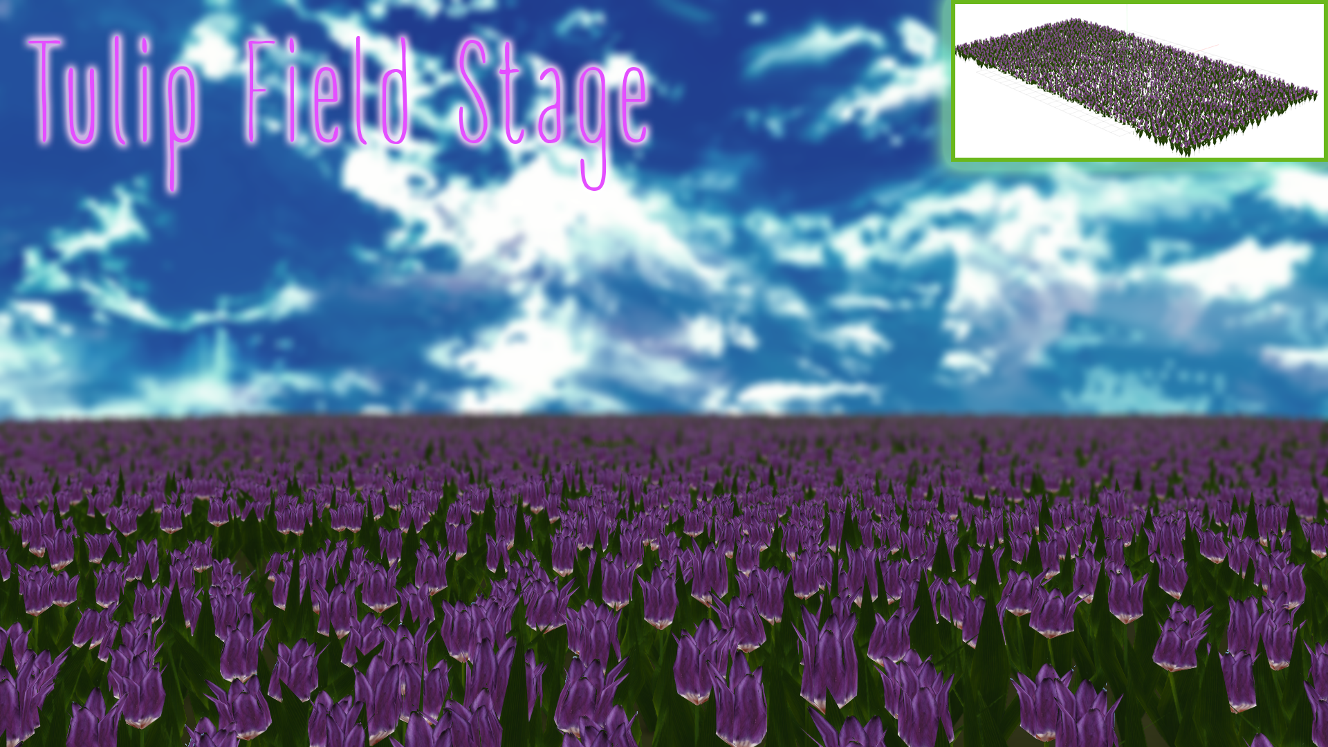 Tulip field stage [MMD DL]