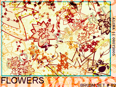 PS flower brushes