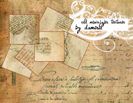 Old Newspaper Paper Textures By Damerel On Deviantart