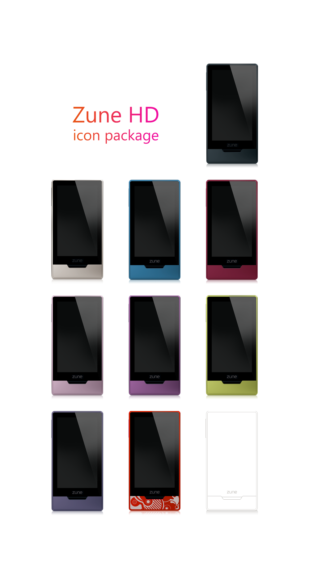 Zune HD - Icon Package