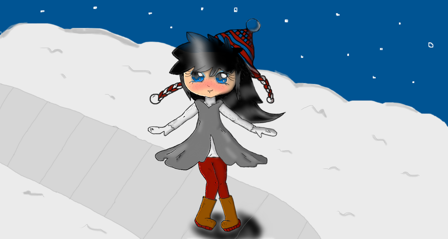 Girl in winter wonderland by AveryMar on DeviantArt