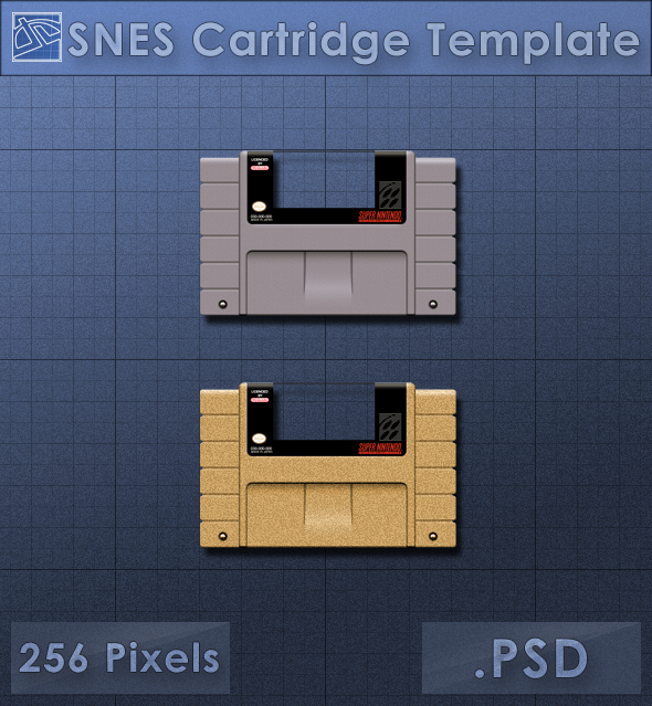 SNES Cartridge Icon [Template]