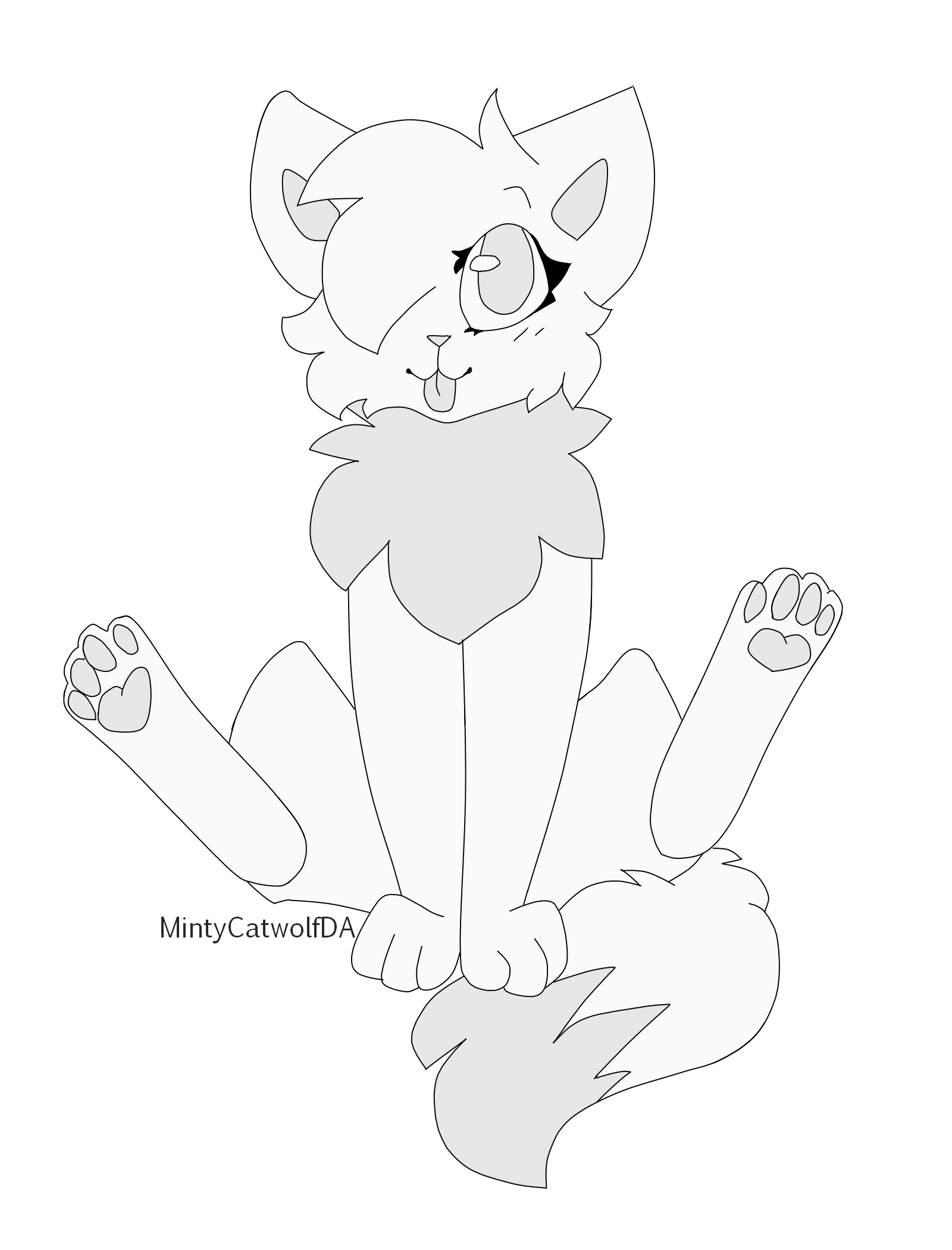 F2U Chibi Cat Base! by MintyCatwolfDA on DeviantArt