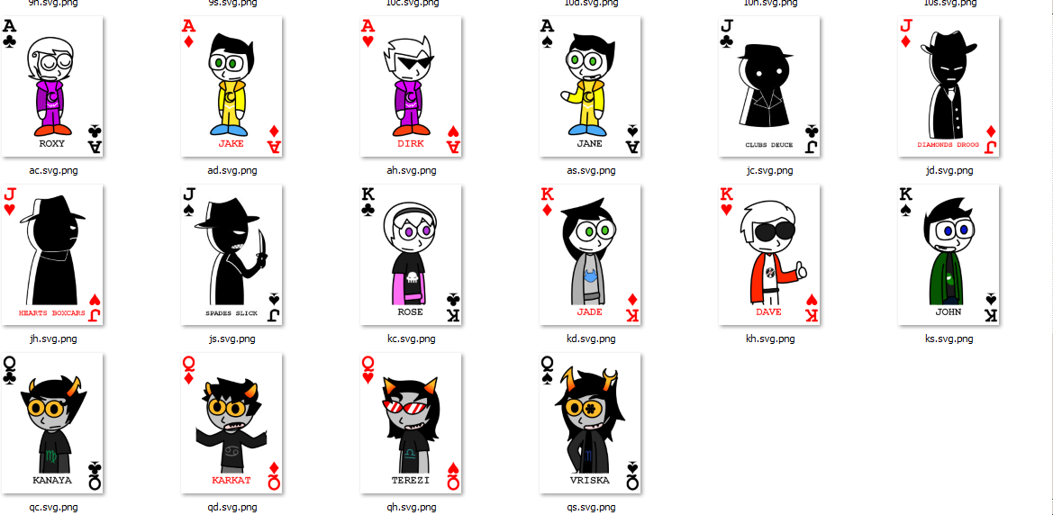 Homestuck cards (52-card set)