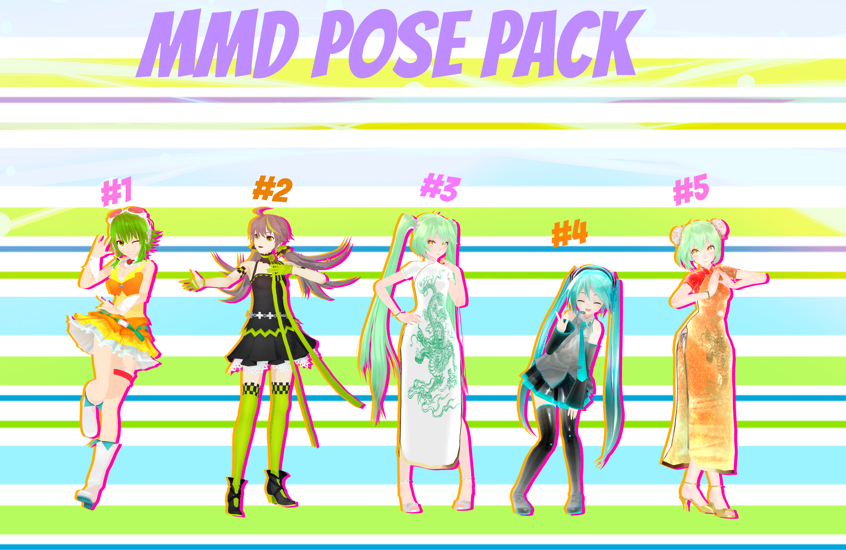 [MMD] Pose Pack Download