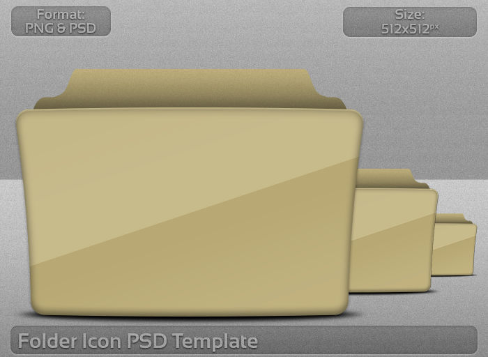 Folder Icon PSD Template by atty12 on DeviantArt