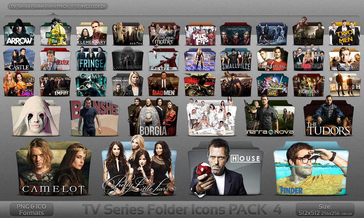 Pack 4 - TV Series Folder Icons