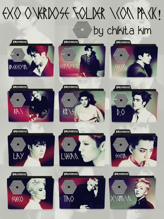 EXO OVERDOSE Icon Pack By Chikita Kim