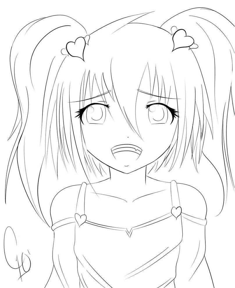 cute anime girl by chuloc on DeviantArt