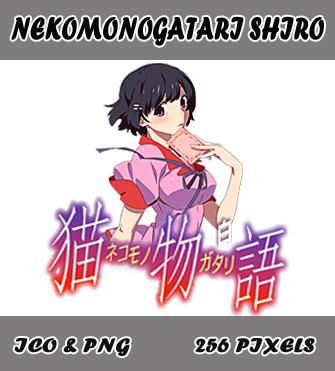 Nekomonogatari Shiro Icon Myk