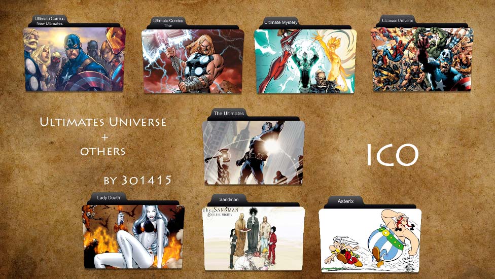 Ultimate Comics Folder Icons by 3o1415 on DeviantArt