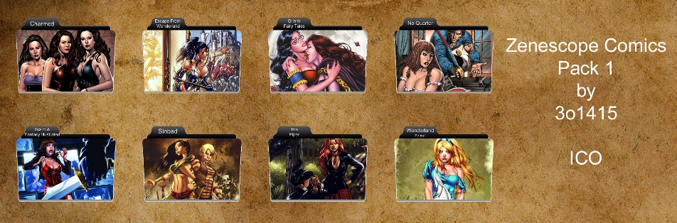 Zenescope Comics Folder Icons by 3o1415 on DeviantArt