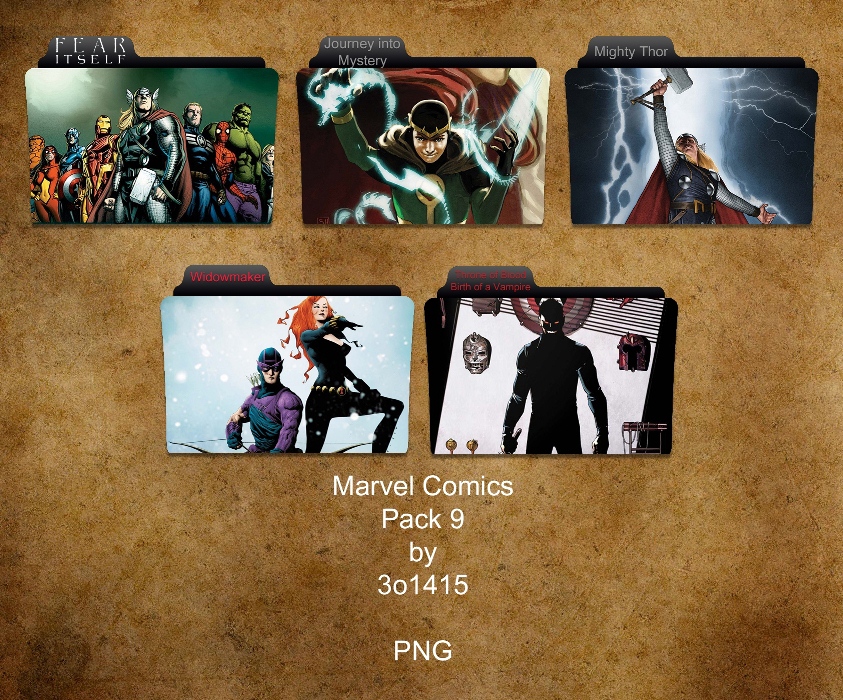 Marvel Comics Folder Pack 9