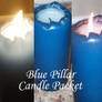 Blue Pillar Candle Packet