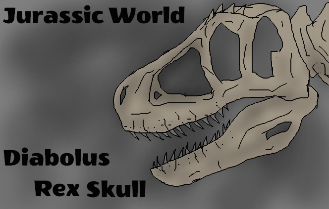 Jurassic World, Diabolus Rex Skull side view