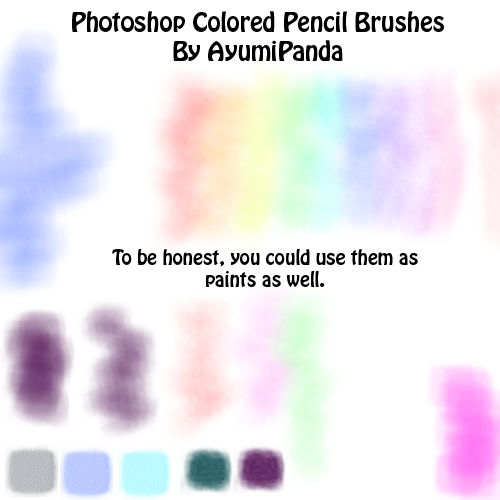 Colored Pencil Brush Set Soft By Ayumipanda On Deviantart