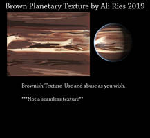 Brown Planetary Texture by Ali Ries 2019