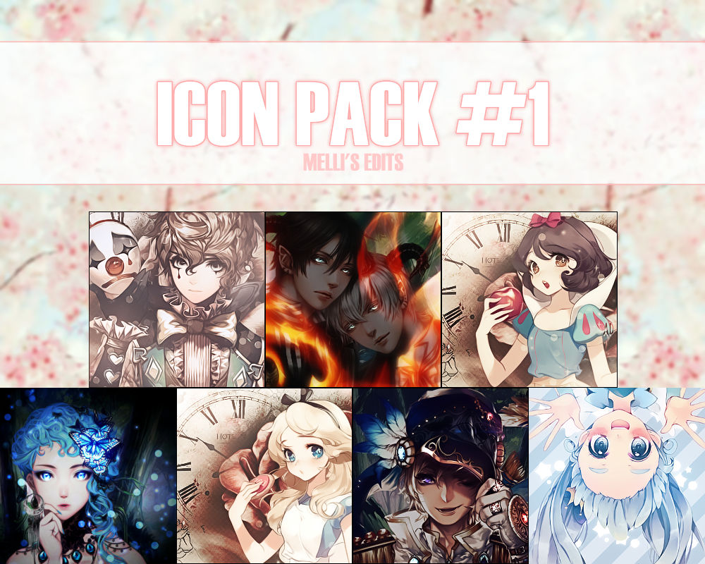 ICON PACK #1 - MELLI'S EDITS by MellisEdits on DeviantArt