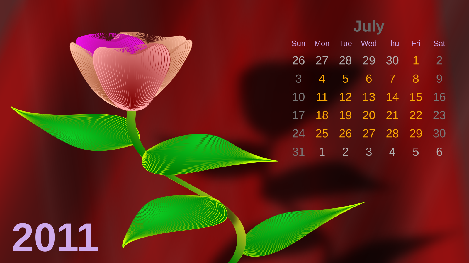July Calendar Wallpaper by PomPrint on DeviantArt