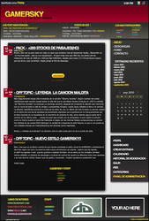 GAMERSKY WEB INTERFACE+PSD by Fieldy666, visual art