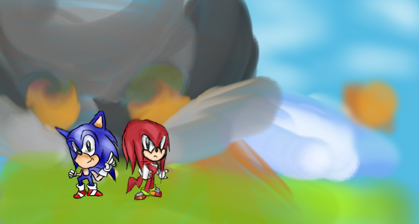Sonic and Knuckles by Flameh-Nightmare on DeviantArt