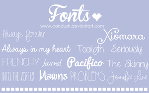 Fonts by Candush