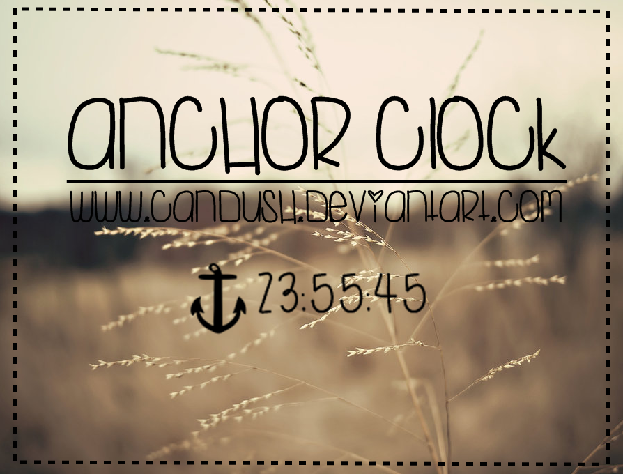 Anchor clock - By, Candush