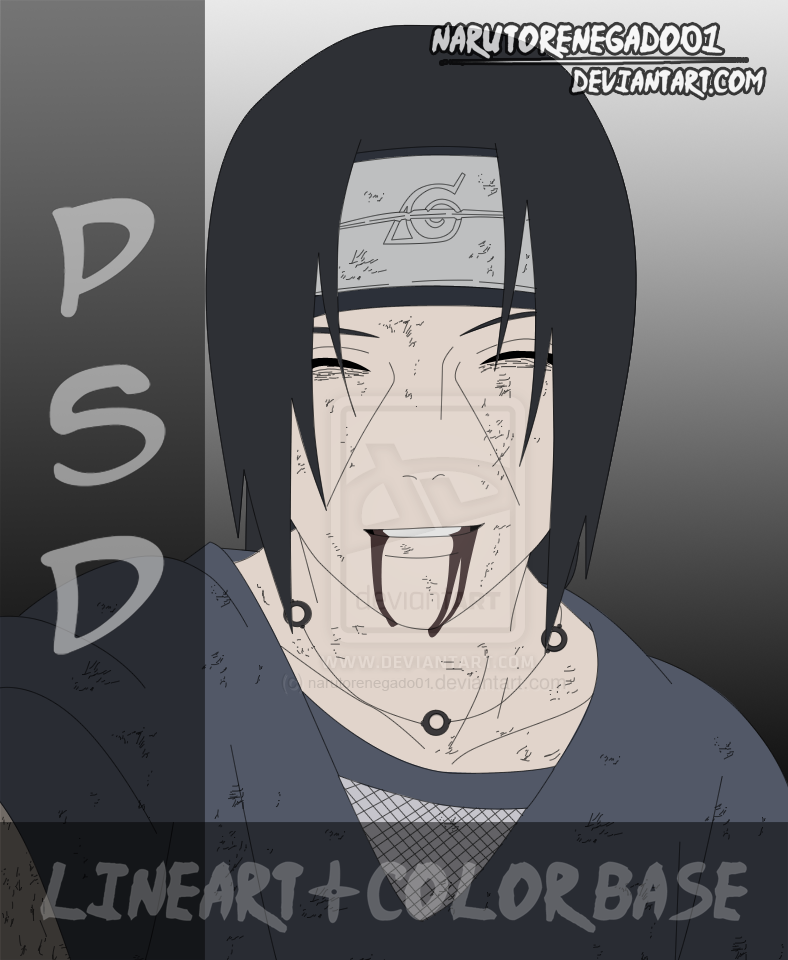 Itachi PSD: LINEART+COLORES BASE