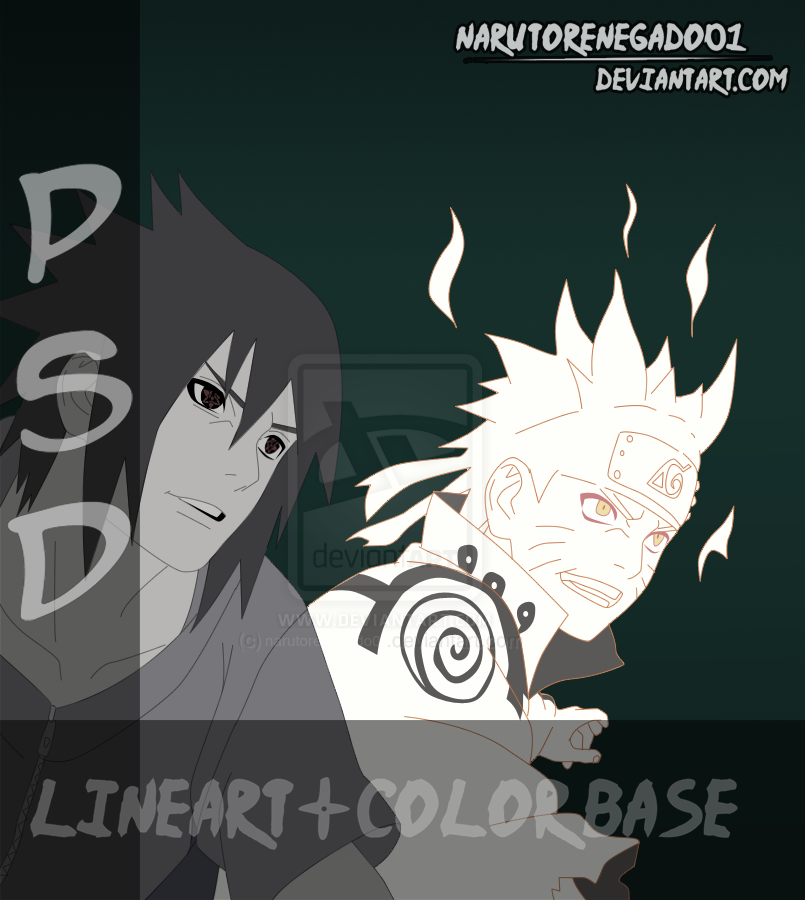 Naruto 641:Lineart + Colores Base PSD